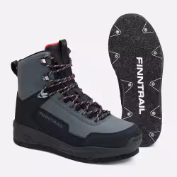 Ботинки забродные мужские Finntrail Wademan 5202 Темно-серый (DarkGrey), размер 46