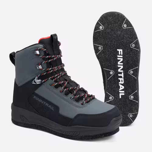Ботинки забродные мужские Finntrail Wademan 5202 Темно-серый (DarkGrey), размер 41
