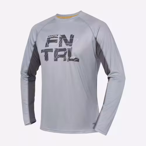 Лонгслив мужской Finntrail Wave Logo 6613 серый (Grey), полиэстер, размер 54-56 (XL), 180-190 см