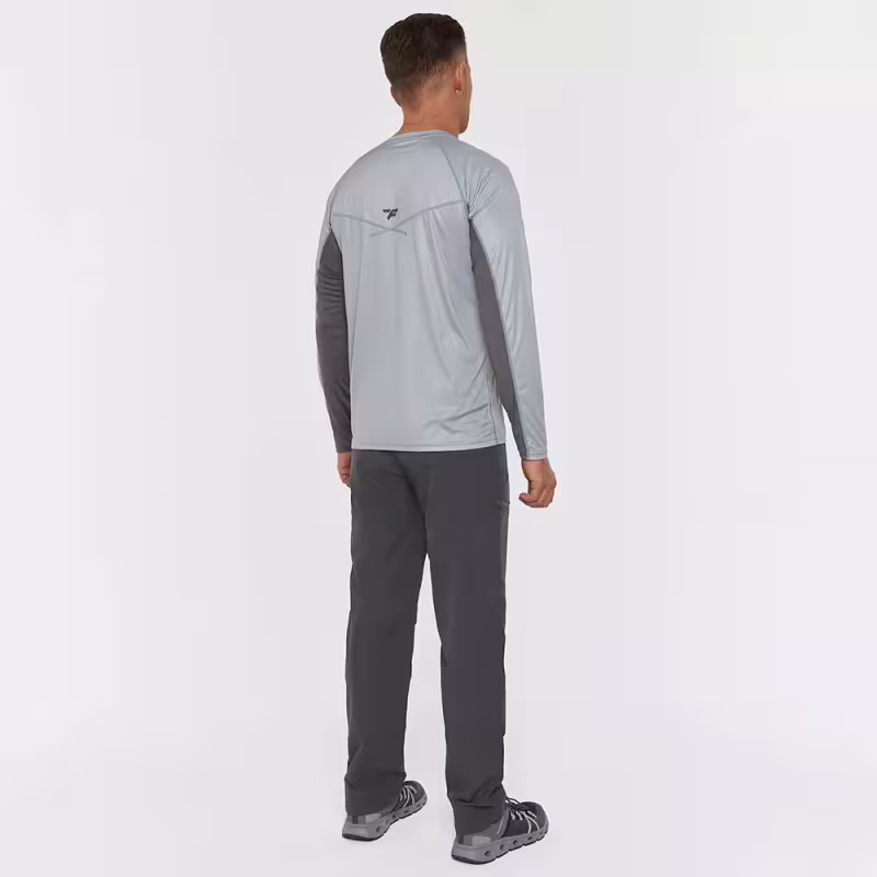 Лонгслив мужской Finntrail Wave Logo 6613 серый (Grey), полиэстер, размер 54-56 (XL), 180-190 см