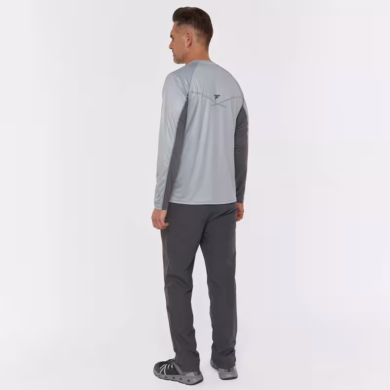 Лонгслив мужской Finntrail Wave Logo 6613 серый (Grey), полиэстер, размер 54-56 (XL), 180-190 см