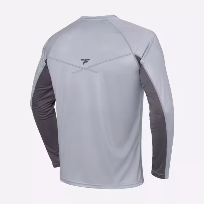 Лонгслив мужской Finntrail Wave Logo 6613 серый (Grey), полиэстер, размер 54-56 (XL), 180-190 см