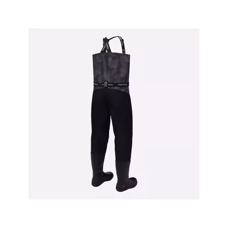 Полукомбинезон-вейдерсы мужской Finntrail Enduro BF 5281 Сумеречно-черный камуфляж (CamoShadowBlack), Hard-Tex, размер M/43, 170-180 см