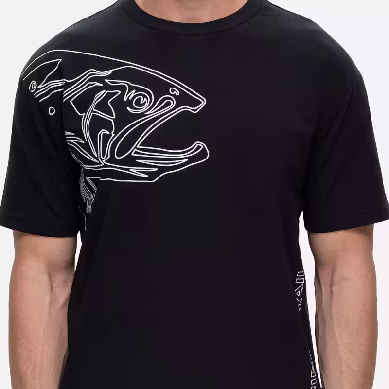 Футболка мужская Finntrail Big Fish 6732 Черный (Black), хлопок, размер L, 175-185 см