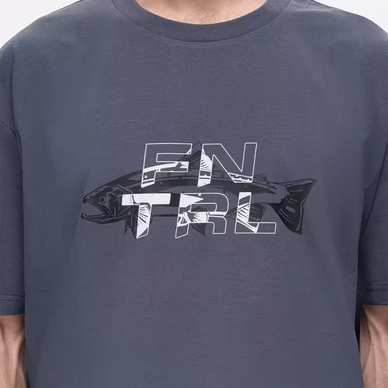 Футболка мужская Finntrail Fish 6731 Темно-серый (DarkGrey), хлопок, размер M, 170-180 см