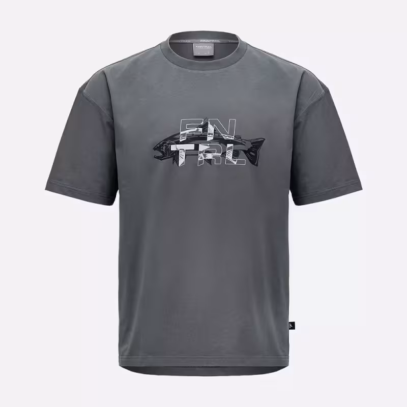 Футболка мужская Finntrail Fish 6731 Темно-оливковый (Dark Olive), хлопок, размер M, 170-180 см
