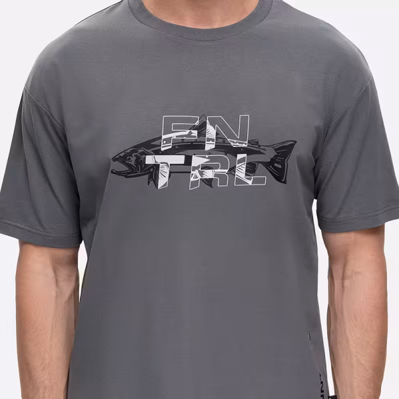 Футболка мужская Finntrail Fish 6731 Темно-оливковый (Dark Olive), хлопок, размер M, 170-180 см