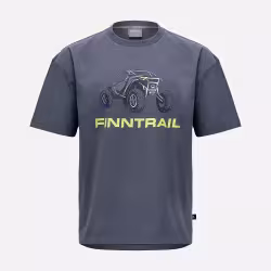 Футболка мужская Finntrail Buggy 6716 Темно-серый (DarkGrey), хлопок, размер L, 175-185 см