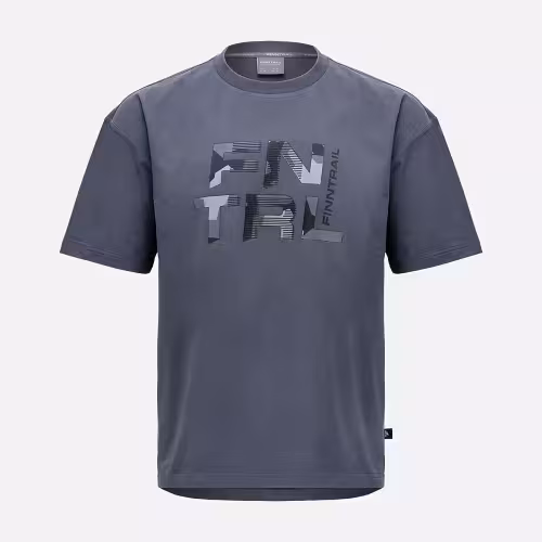 Футболка мужская Finntrail Big Logo 6733 Темно-серый (DarkGrey), хлопок, размер L, 175-185 см