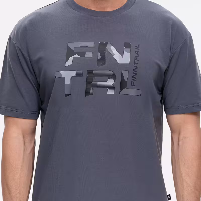 Футболка мужская Finntrail Big Logo 6733 Темно-серый (DarkGrey), хлопок, размер L, 175-185 см