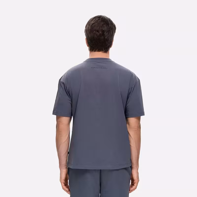 Футболка мужская Finntrail Big Logo 6733 Темно-серый (DarkGrey), хлопок, размер L, 175-185 см