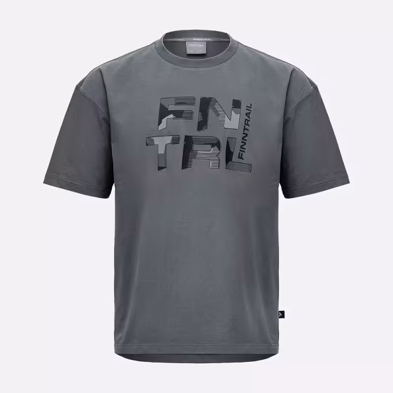 Футболка мужская Finntrail Big Logo 6733 Темно-оливковый (Dark Olive), хлопок, размер M, 170-180 см