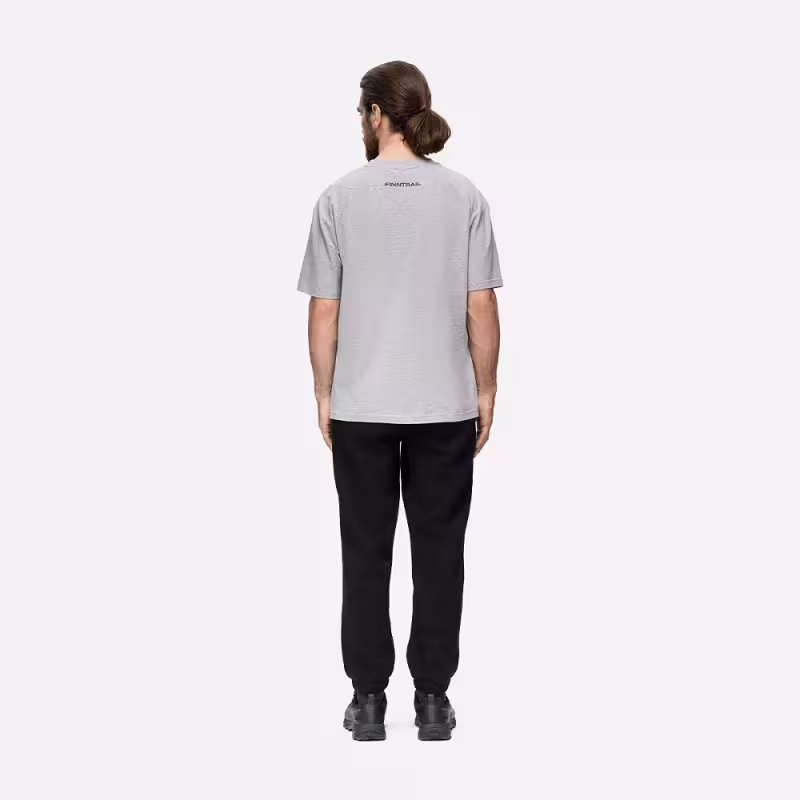 Футболка мужская Finntrail Big Logo 6733 Серый меланж (Grey Mellange), хлопок, размер L, 175-185 см