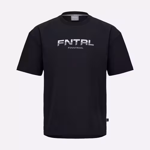 Футболка мужская Finntrail Logo 6734 Черный (Black), хлопок, размер XXL, 185-195 см