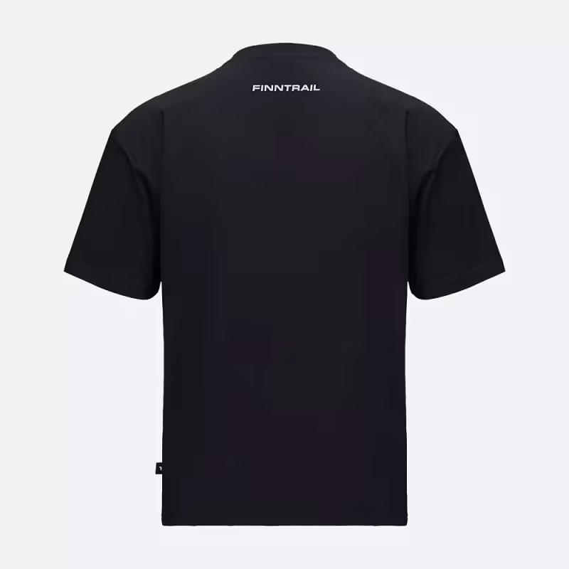 Футболка мужская Finntrail Logo 6734 Черный (Black), хлопок, размер XXL, 185-195 см