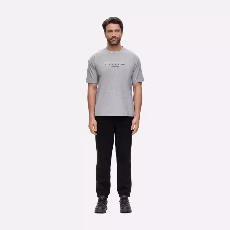 Футболка мужская Finntrail Logo 6734 Серый меланж (Grey Mellange), хлопок, размер XXL, 185-195 см