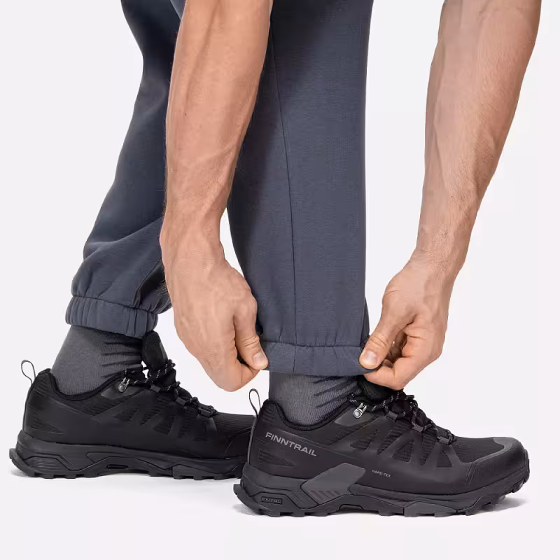 Брюки мужские Finntrail Logo 1401 Темно-серый (DarkGrey), футер, размер L, 175-185 см