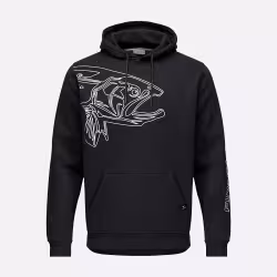 Худи мужское Finntrail Big Fish 6828 Черный (Black), футер, размер L, 175-185 см