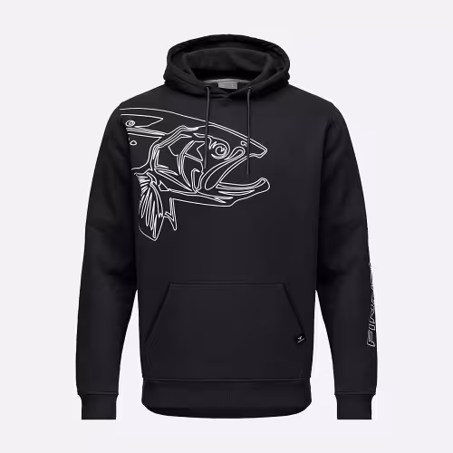 Худи мужское Finntrail Big Fish 6828 Черный (Black), футер, размер L, 175-185 см