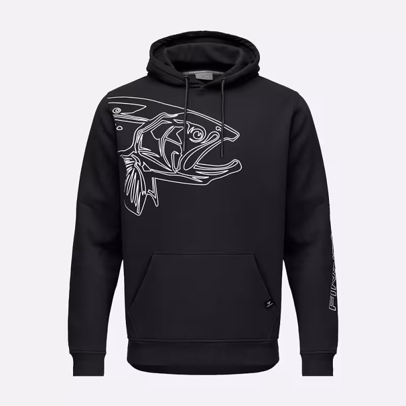 Худи мужское Finntrail Big Fish 6828 Черный (Black), футер, размер L, 175-185 см