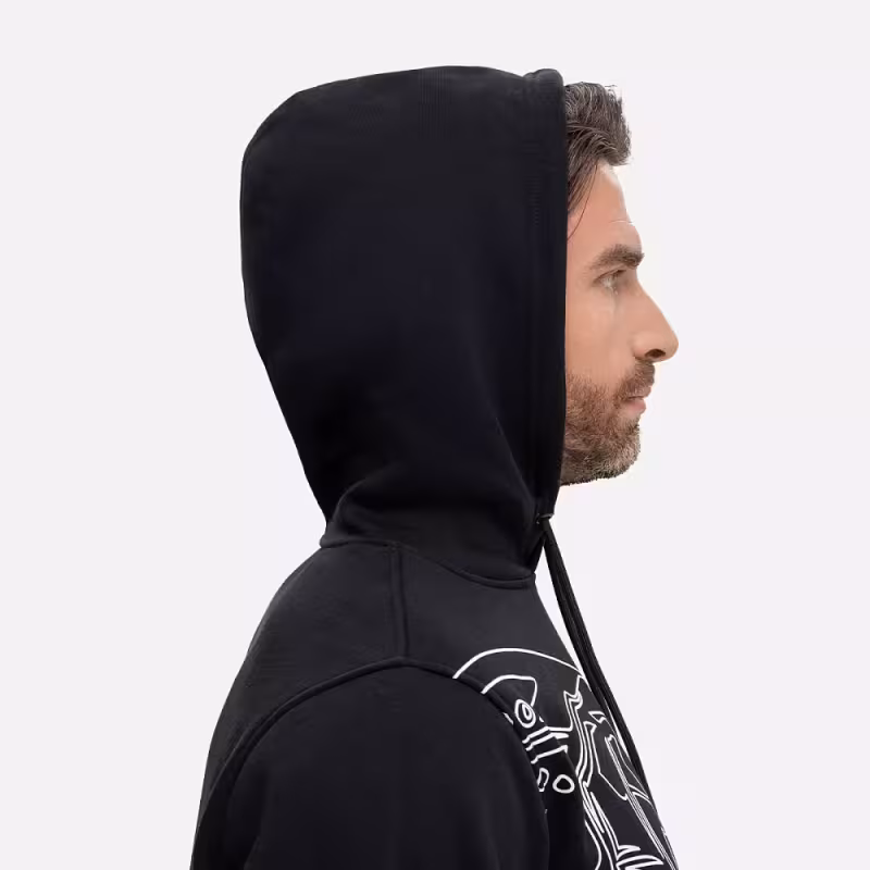 Худи мужское Finntrail Big Fish 6828 Черный (Black), футер, размер L, 175-185 см