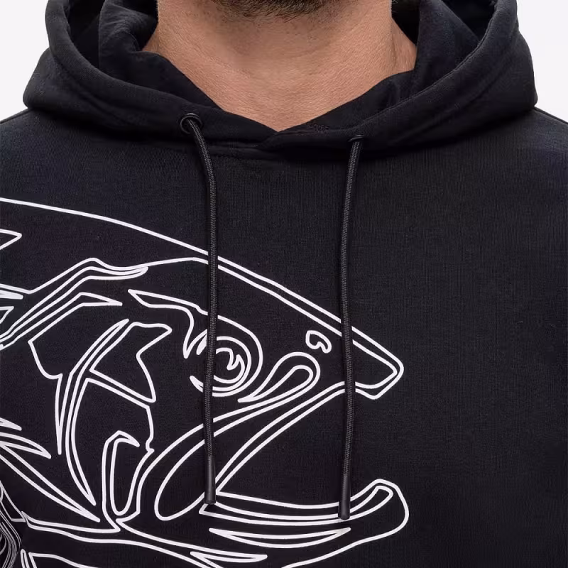 Худи мужское Finntrail Big Fish 6828 Черный (Black), футер, размер L, 175-185 см