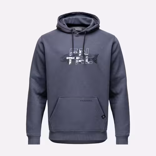 Худи мужское Finntrail Fish 6827 Темно-серый (DarkGrey), футер, размер M, 170-180 см