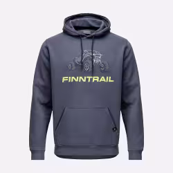 Худи мужское Finntrail Buggy 6831 Темно-серый (DarkGrey), футер, размер L, 175-185 см