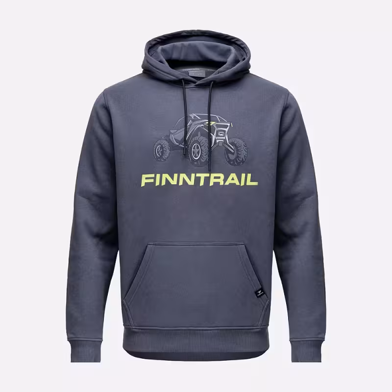 Худи мужское Finntrail Buggy 6831 Темно-серый (DarkGrey), футер, размер L, 175-185 см