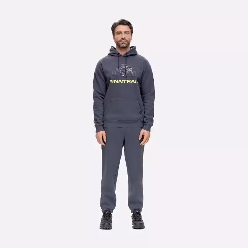 Худи мужское Finntrail Buggy 6831 Темно-серый (DarkGrey), футер, размер L, 175-185 см