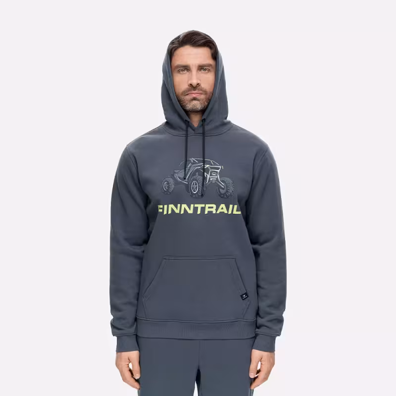 Худи мужское Finntrail Buggy 6831 Темно-серый (DarkGrey), футер, размер L, 175-185 см