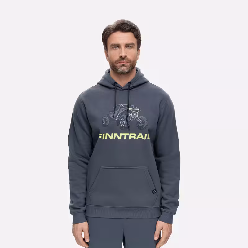 Худи мужское Finntrail Buggy 6831 Темно-серый (DarkGrey), футер, размер L, 175-185 см