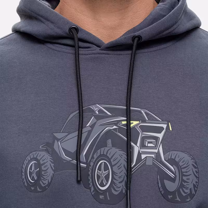 Худи мужское Finntrail Buggy 6831 Темно-серый (DarkGrey), футер, размер L, 175-185 см