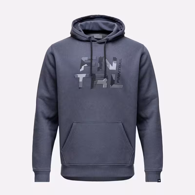 Худи мужское Finntrail Big Logo 6830 Темно-серый (DarkGrey), футер, размер S, 165-175 см