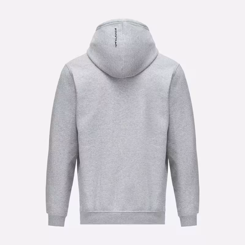 Худи мужское Finntrail Big Logo 6830 Серый меланж (Grey Mellange), футер, размер L, 175-185 см