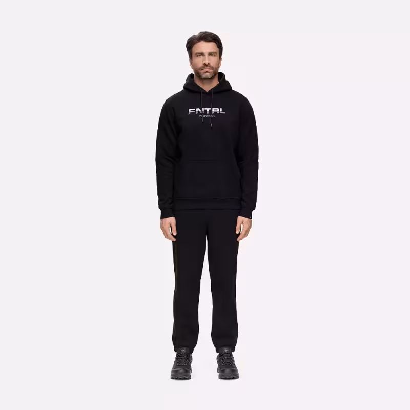 Худи мужское Finntrail Logo 6829 Черный (Black), футер, размер L, 175-185 см