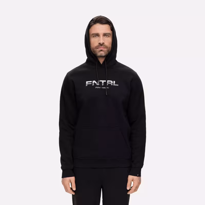 Худи мужское Finntrail Logo 6829 Черный (Black), футер, размер L, 175-185 см