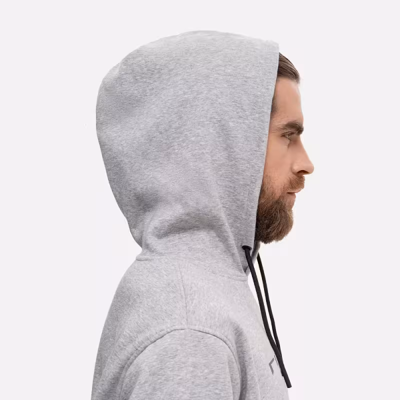 Худи мужское Finntrail Logo 6829 Серый меланж (Grey Mellange), футер, размер L, 175-185 см