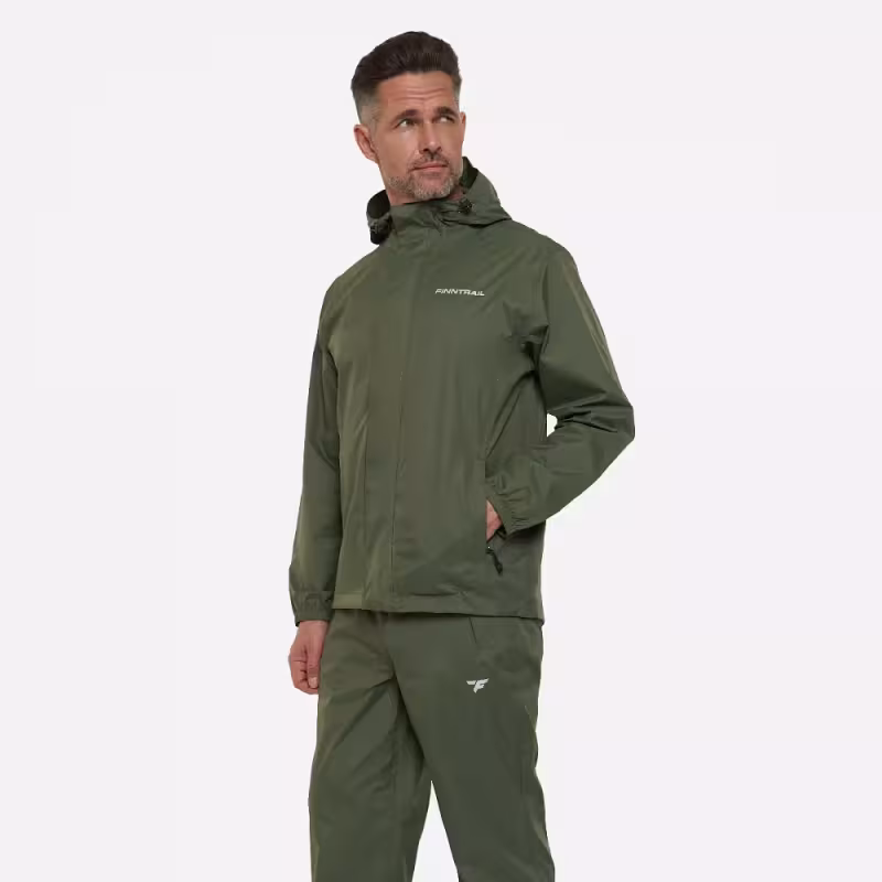 Костюм мужской Finntrail Barrow 3446 Хаки (Khaki), мембрана, размер S, 165-175 см