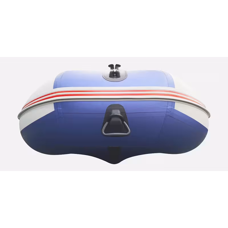 Надувная лодка ПВХ Hunterboat Stels 355, фанерный пайол, синий/белый