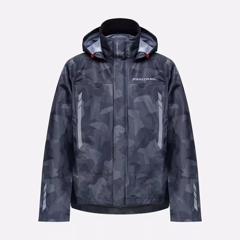 Куртка мужская Finntrail Athletic 4024 Сумеречно-черный камуфляж (CamoShadowBlack), Хард-Текс (Hard-Tex), размер M, 170-180 см
