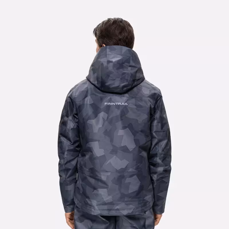 Куртка мужская Finntrail Athletic 4024 Сумеречно-черный камуфляж (CamoShadowBlack), Хард-Текс (Hard-Tex), размер M, 170-180 см