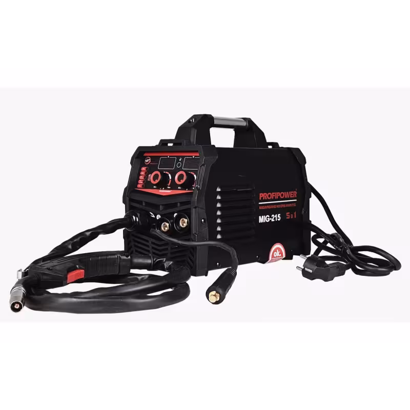 Сварочный инвертор полуавтомат ProfiPower MIG-215 5 в 1