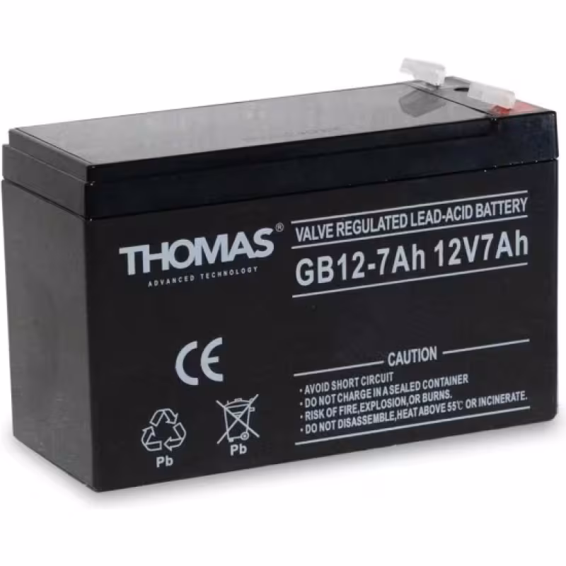Аккумулятор тяговый Thomas GB12-7, 7A, 12V