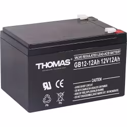 Аккумулятор тяговый Thomas GB12-7, 12A, 12V