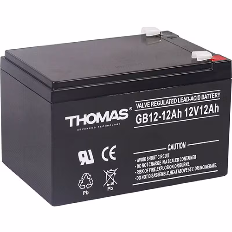 Аккумулятор тяговый Thomas GB12-7, 12A, 12V