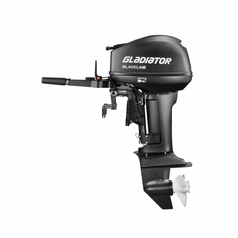 Лодочный мотор 2-тактный Gladiator G 9.9FHS Blackline, 15 л.с.