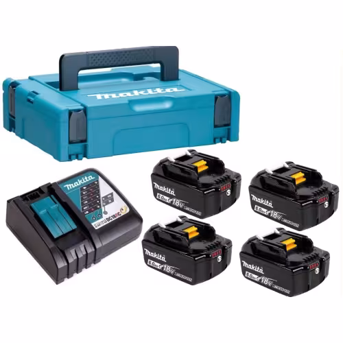 Комплект аккумулятор и зарядное устройство для электроинструмента Makita (Li-Ion, 18В, 4х6Ач)