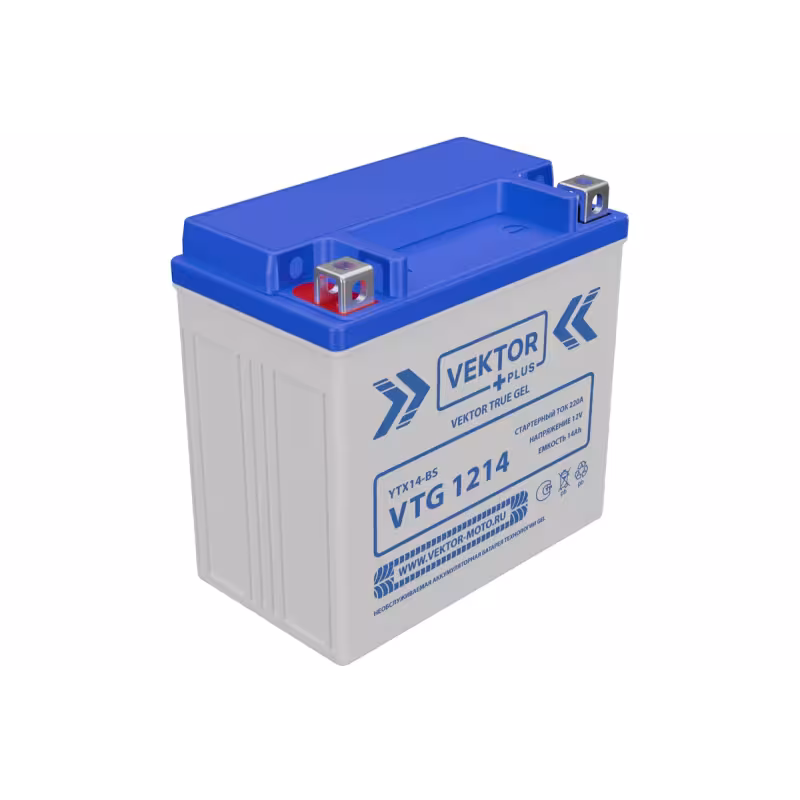 Аккумулятор Vector YTX14-BS, 14Ah, 12V