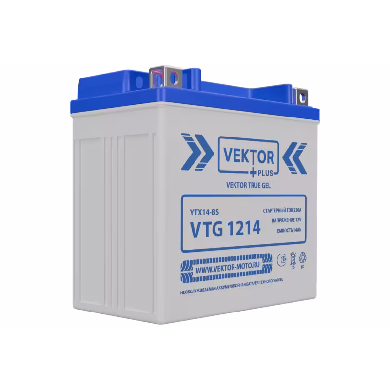Аккумулятор Vector YTX14-BS, 14Ah, 12V